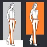 Orange pants image